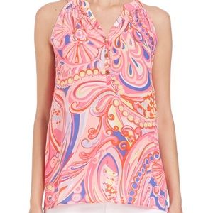 Lilly Pulitzer Bailey Silk Top, Size Small
