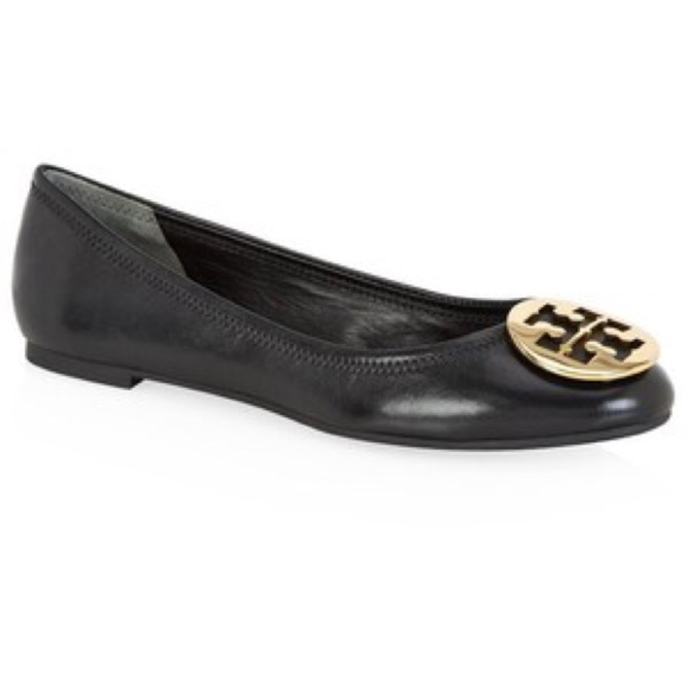 Classic tory burch reva leather flat