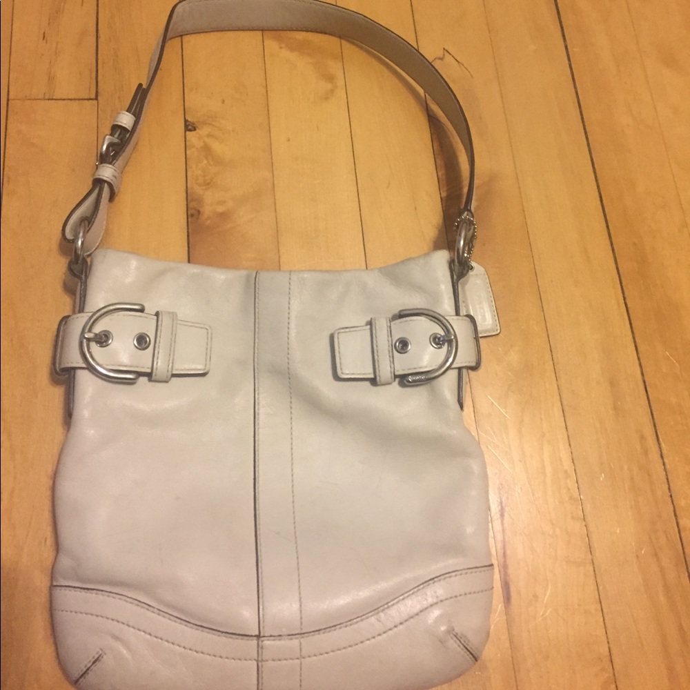 Coach handbag. Cream color