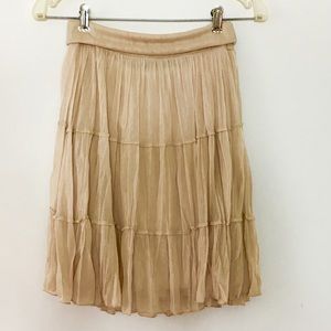 NWOT! Beige crinkle skirt iZ Byer
