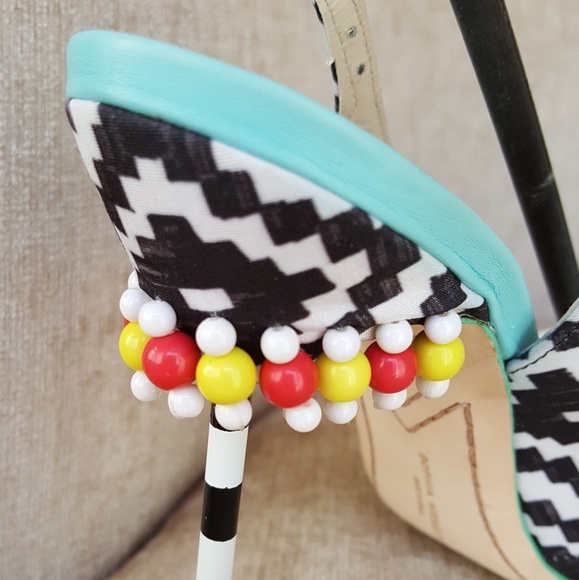 NIB Sophia Webster Black Tyra Aztec Pumps - Picture 5 of 7