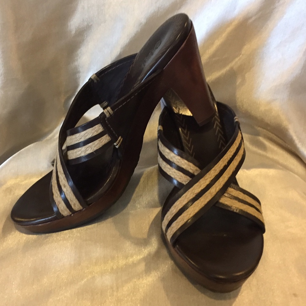 ❎sold❎ Haan Brown and tan  Sandals Size 7 - Picture 2 of 8
