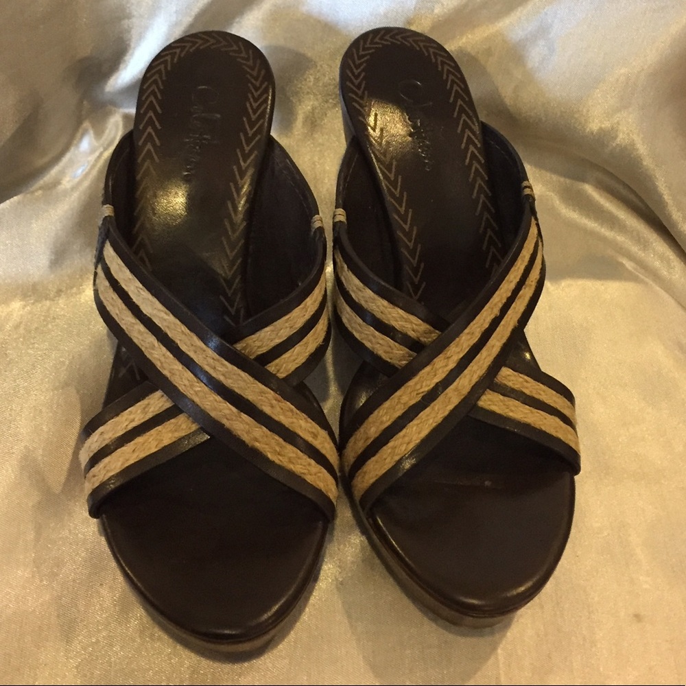 ❎sold❎ Haan Brown and tan  Sandals Size 7 - Picture 3 of 8