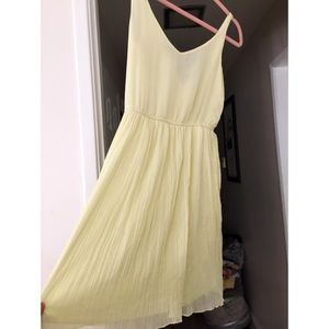 ZARA pale yellow dress