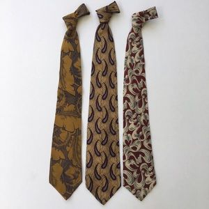 Vintage men's ties, group of 3