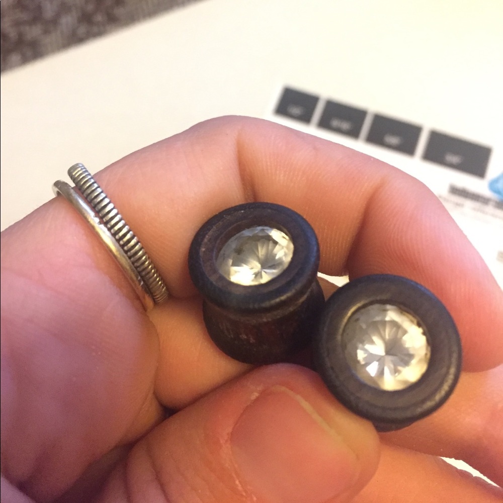 bling bling 7/16" body art - double flared gauges!