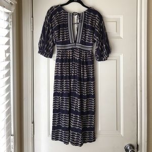 Plenty by Tracy Reese Navy Midi Dress Size XS