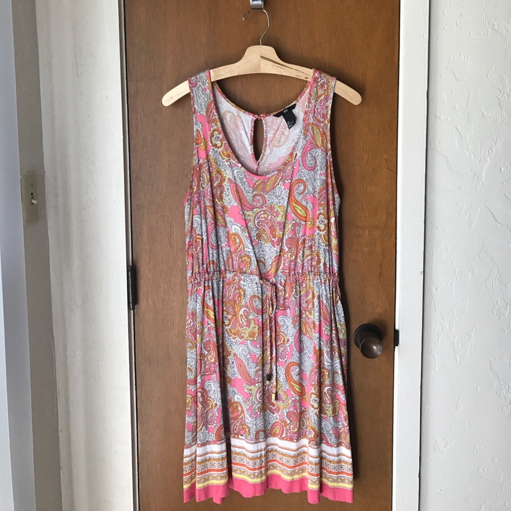 H&M Pink Paisley Dress