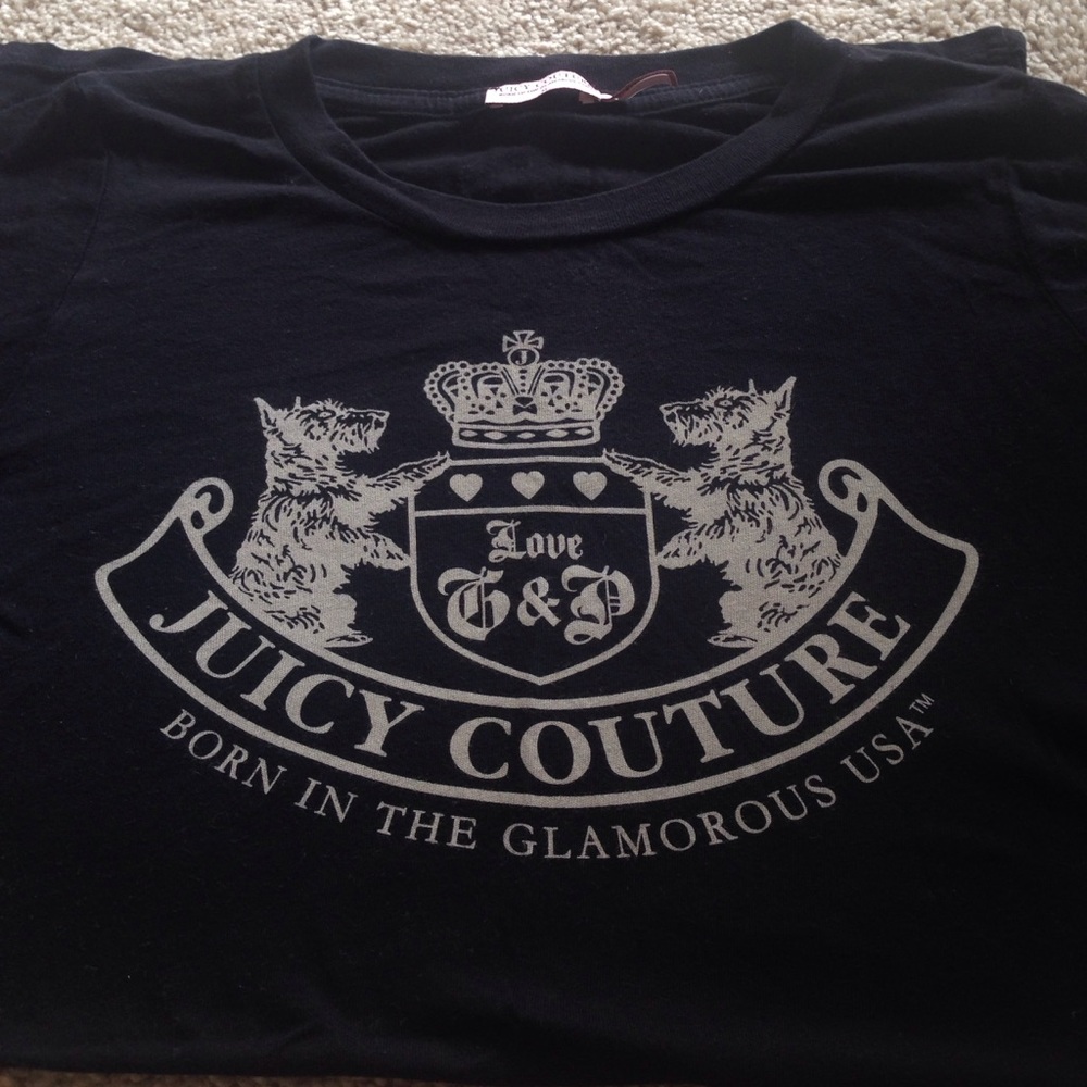 Juicy Couture long black t-shirt