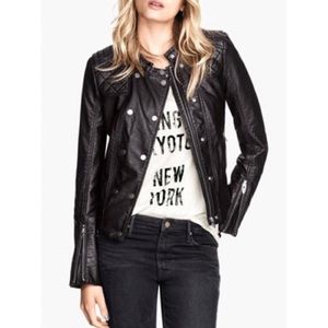 H&M Motorcycle Quilted Jacket