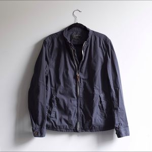 J. Crew Men's navy zip blazer