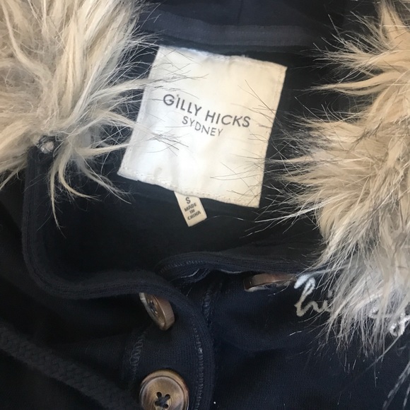 Gilly Hicks Sweaters - Gilly Hicks S fur hood hoodie Gilly Hicks Sweaters - Gilly Hicks S fur hood hoodie