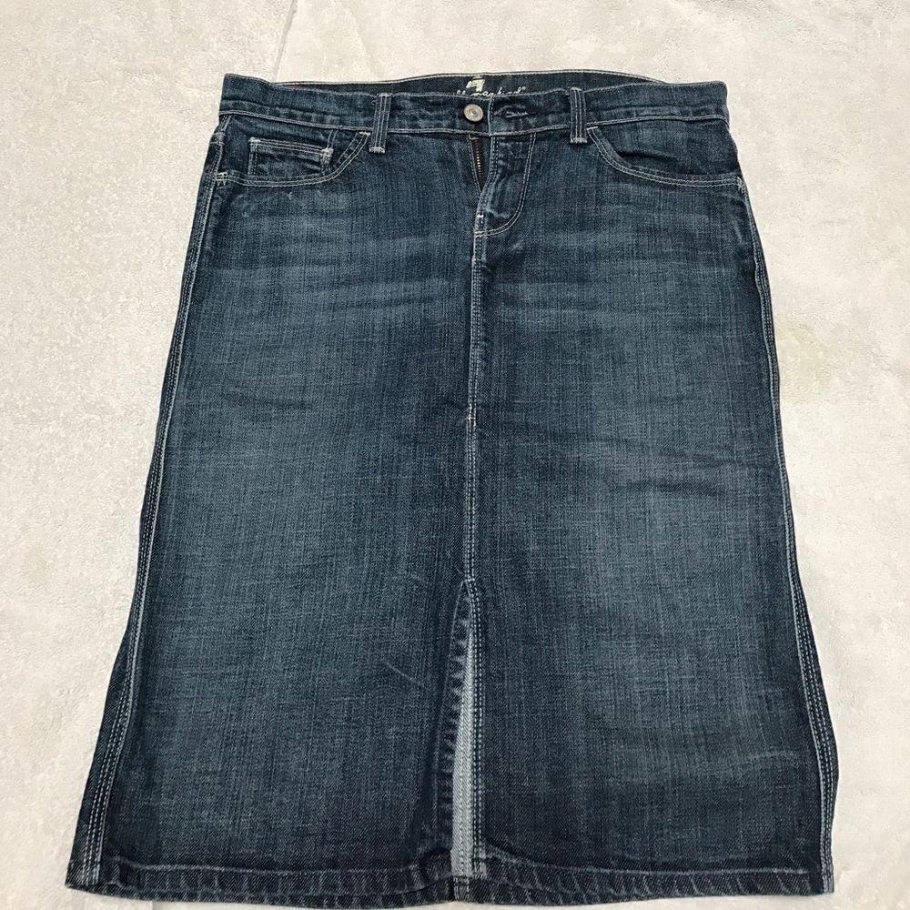 7 for all Man Kind Denim Skirt