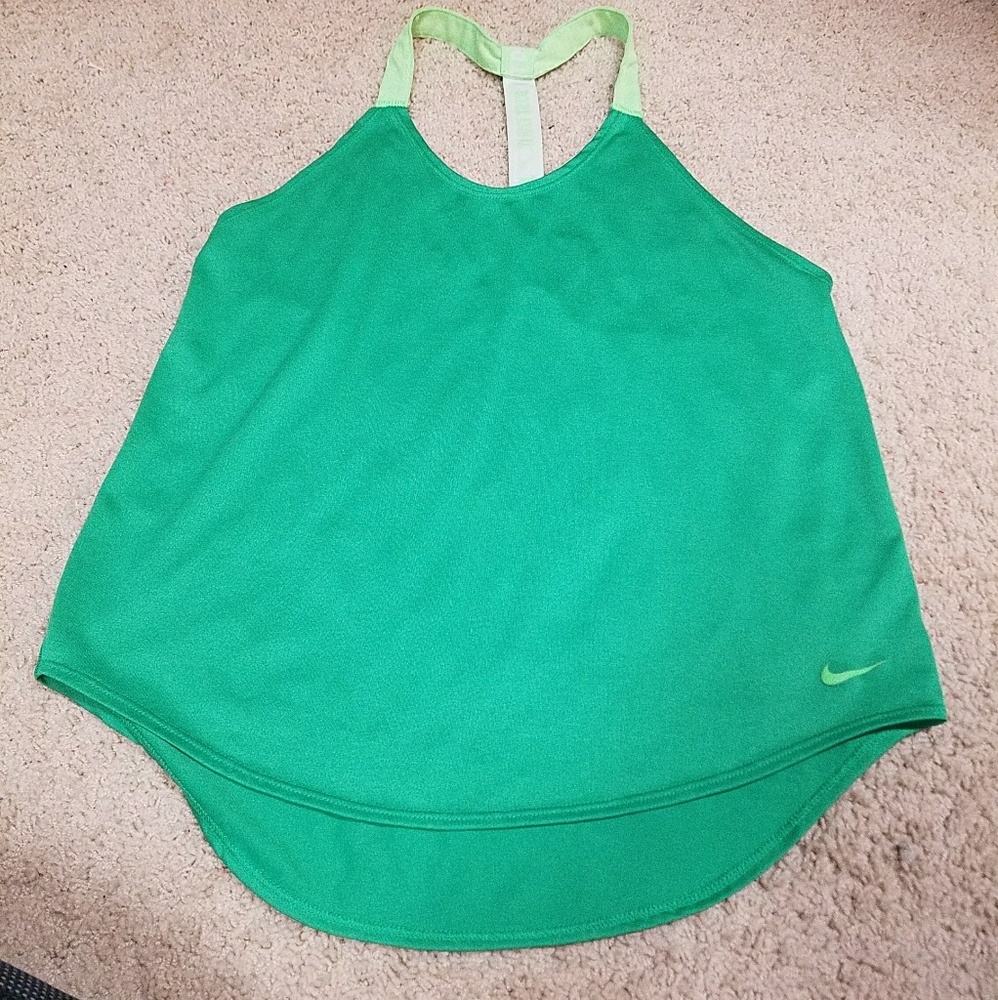 Nike lime green tank  top