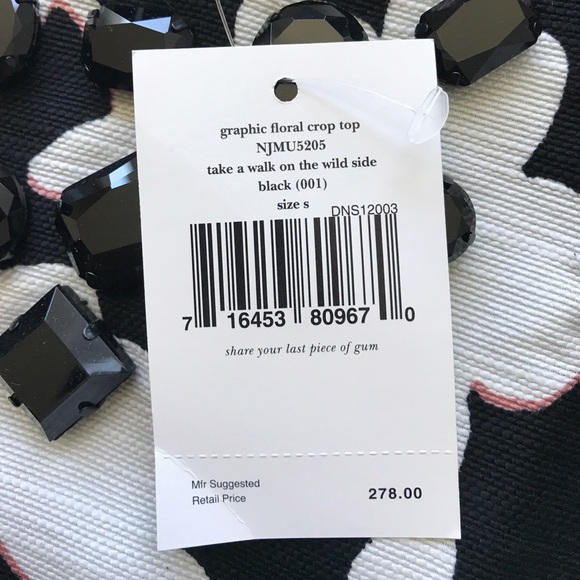 NEW KATE SPADE Beaded Floral Print BLOUSE Top - Picture 4 of 4