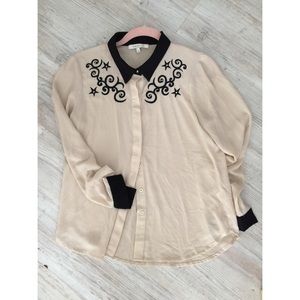 Black and Tan Cowgirl blouse!