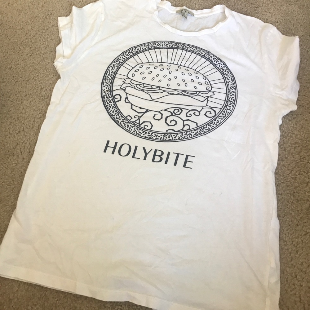 Zara Holy Bite white shirt S