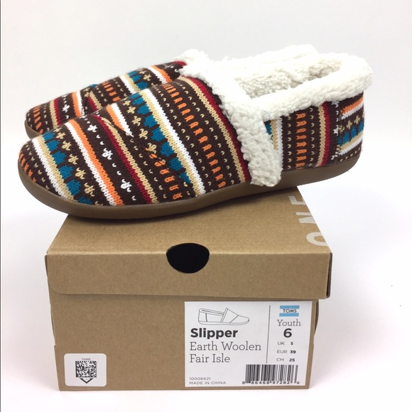 Tom's Youth Fair Isle Slipper 6 - Picture 5 of 5