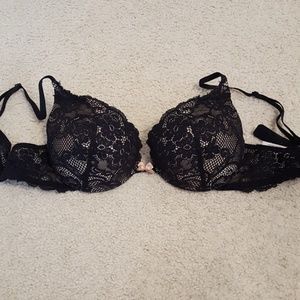 Victorias secret black lace bra