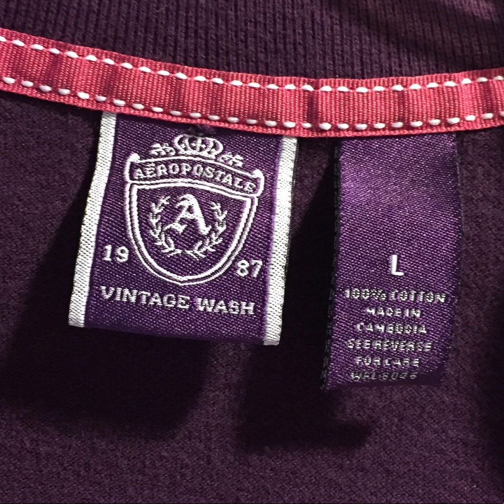 Purple Aeropostale Polo Shirt - Picture 2 of 2