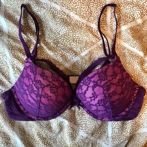 Purple lace bra Victoria secret