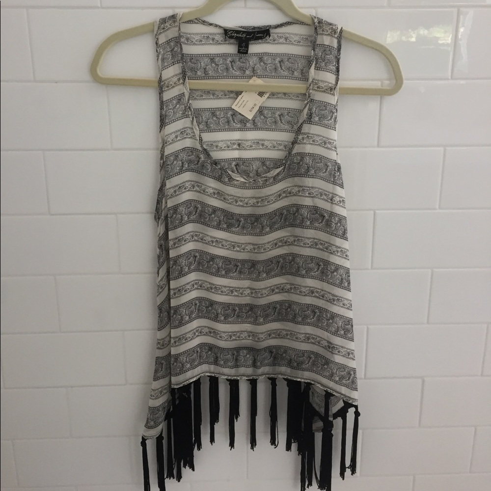 Elizabeth and James Silk top
