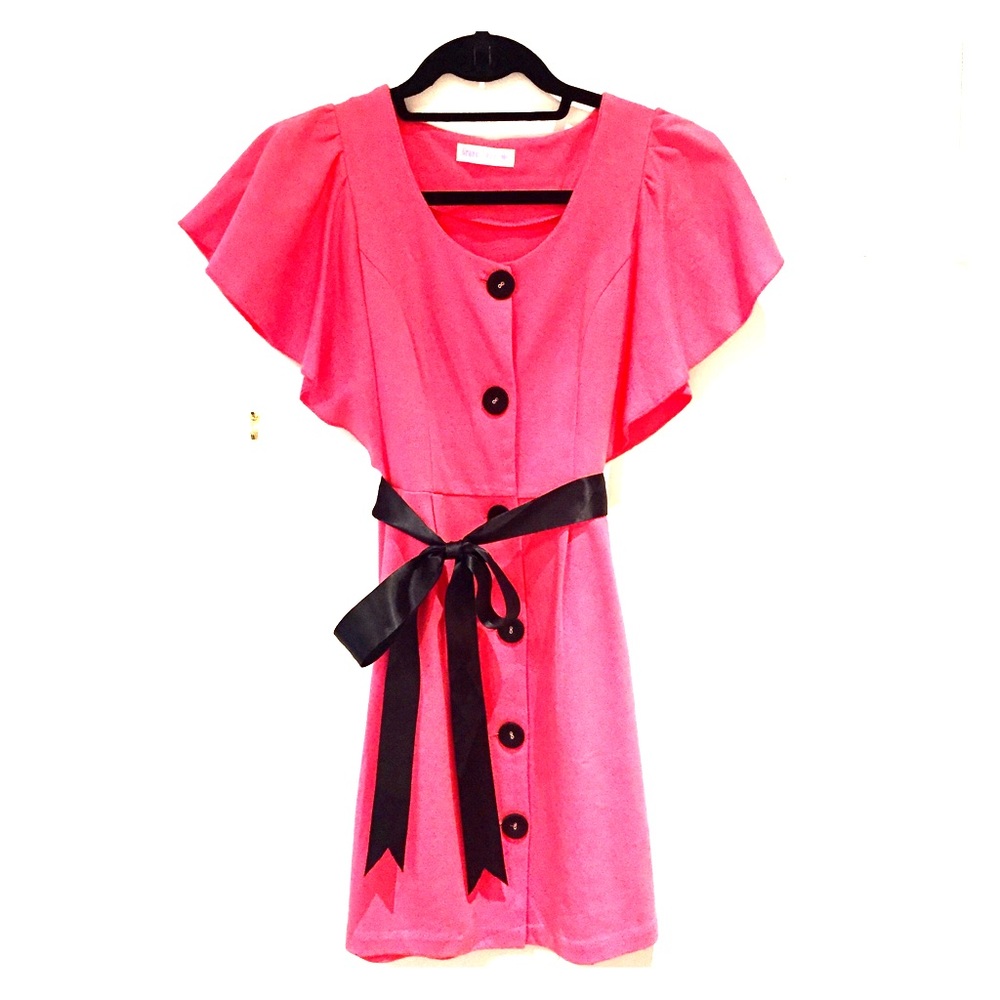 Pink Fit & Flare Dress