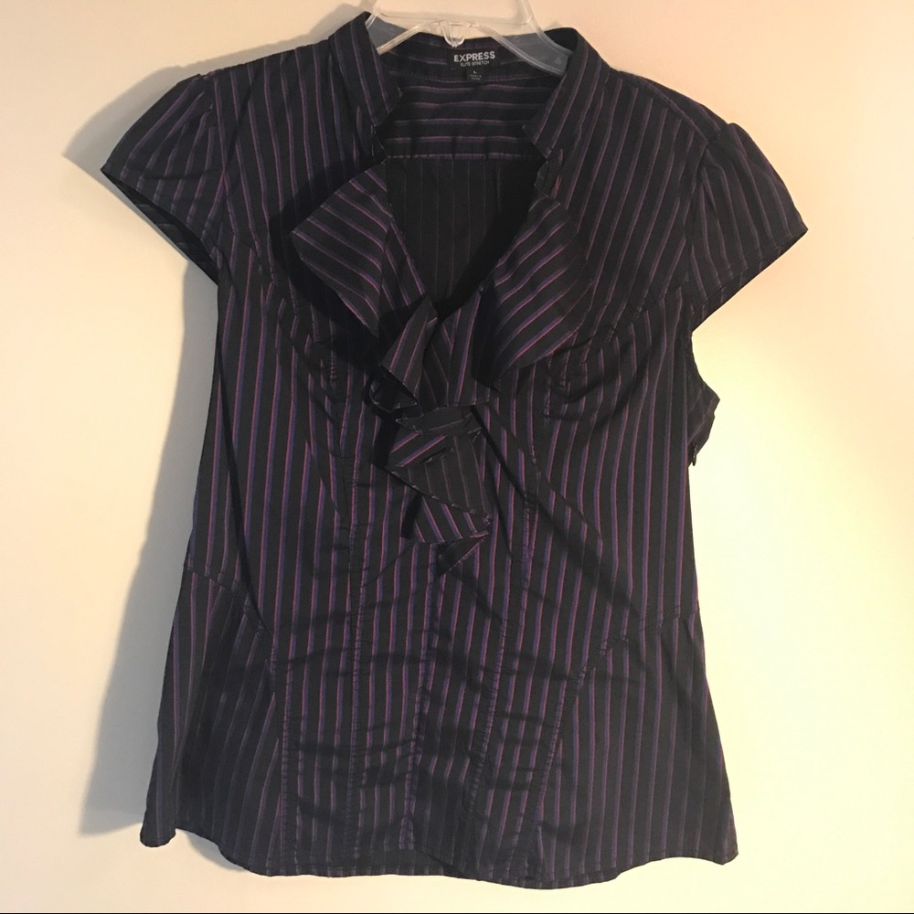 Express pinstripe blouse