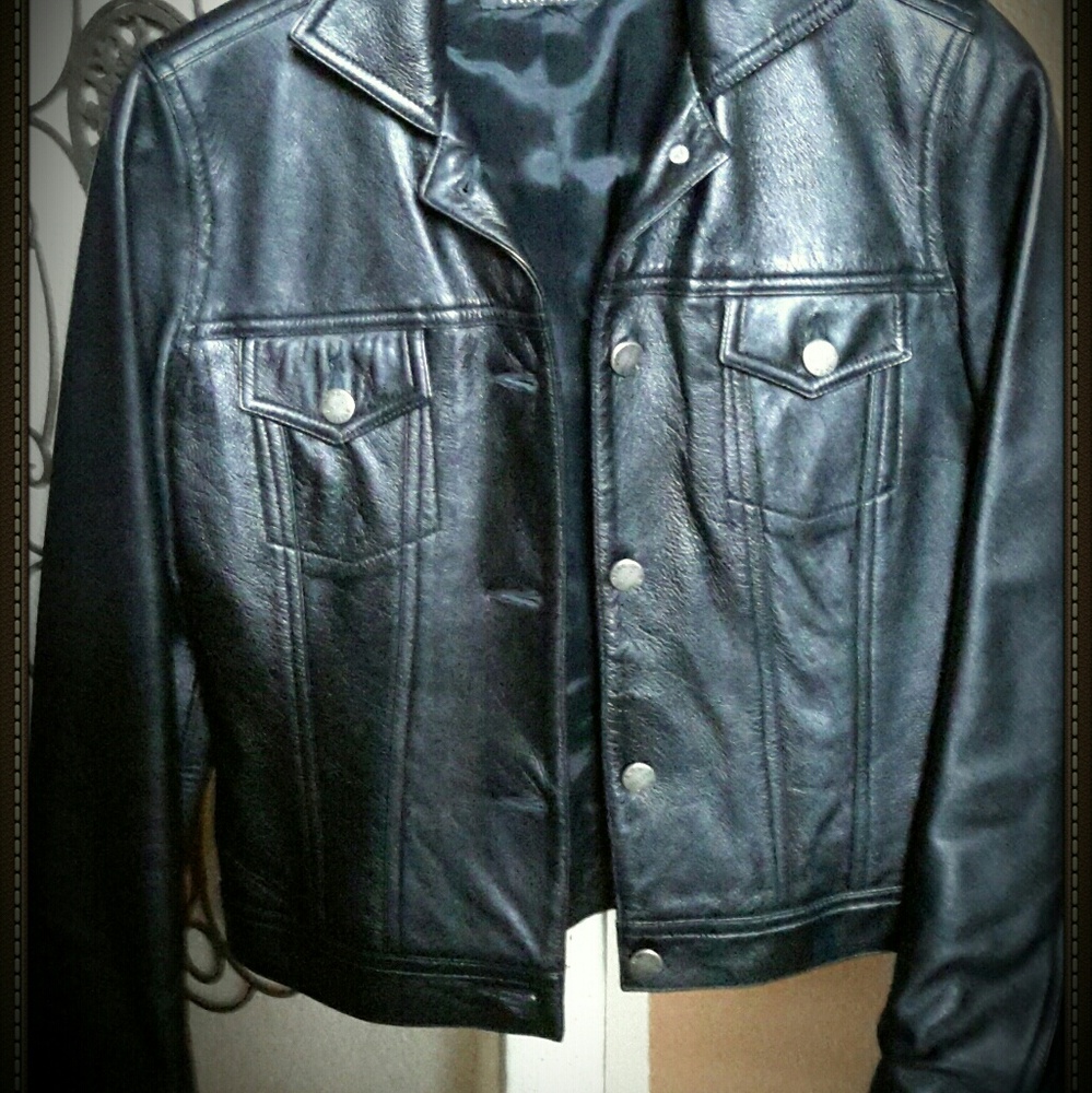 Leather Bomber Jacket - Picture 2 of 2