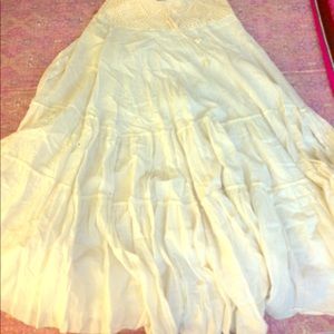 Cream colored hippie skirt