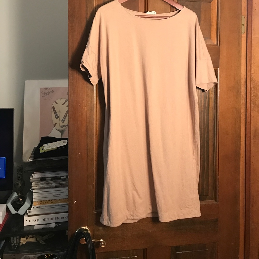 Aritzia Wilfred Free nude tshirt dress M
