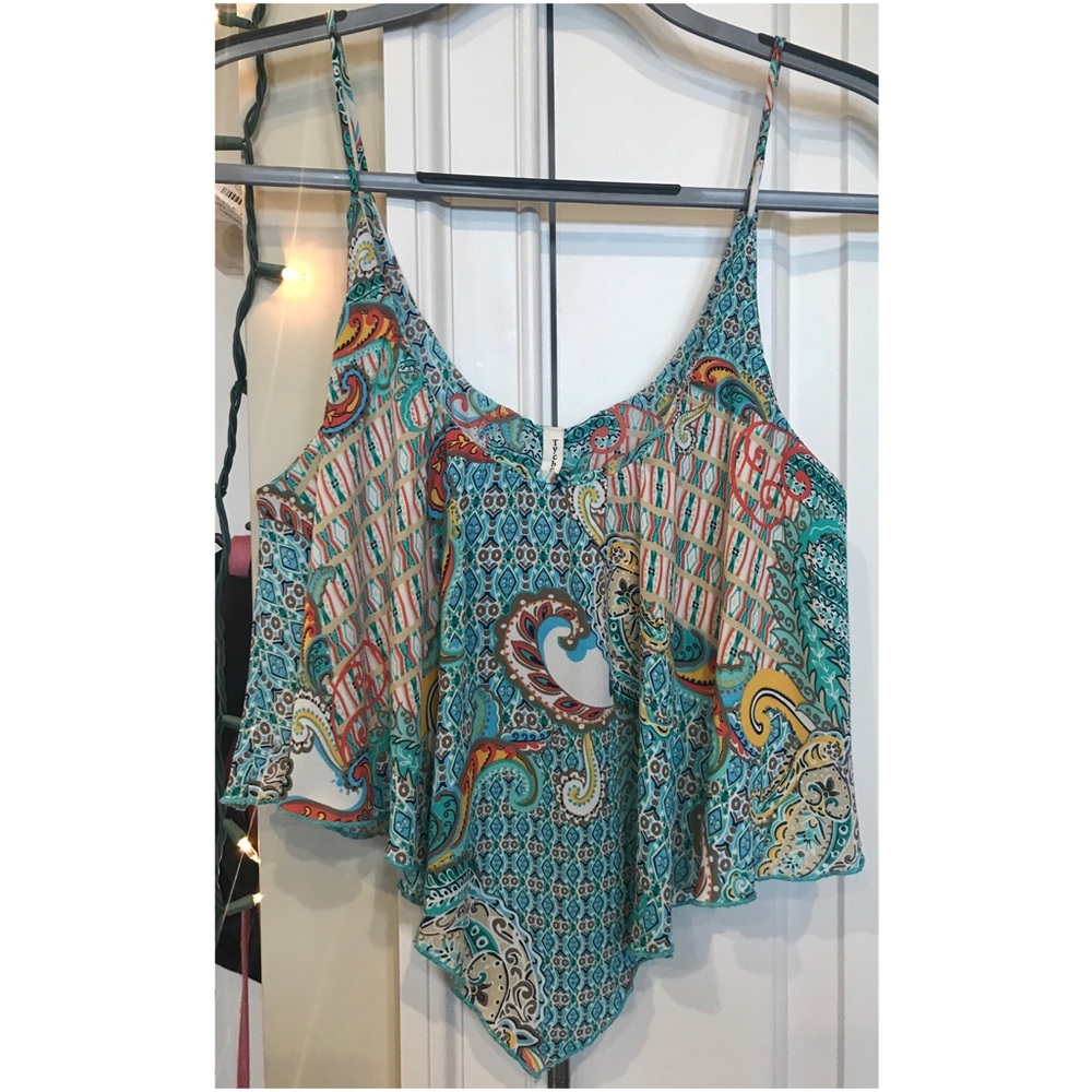 Flowy Printed Crop Top