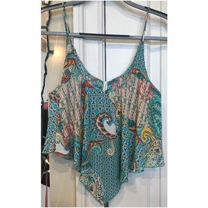 Flowy Printed Crop Top