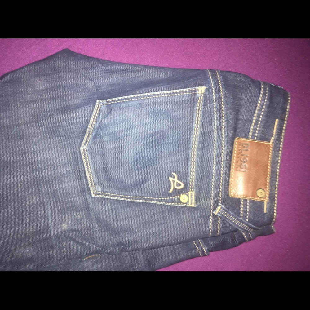 DL 1961 dark skinny jeans - cigarette cut