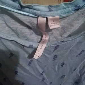 LC Lauren Conrad Tops - Lc lauren conrad light sea blue linen tee LC Lauren Conrad Tops - Lc lauren conrad light sea blue linen tee