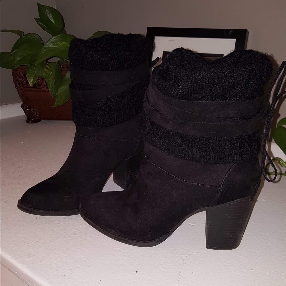 Black Suede Ankle Boots