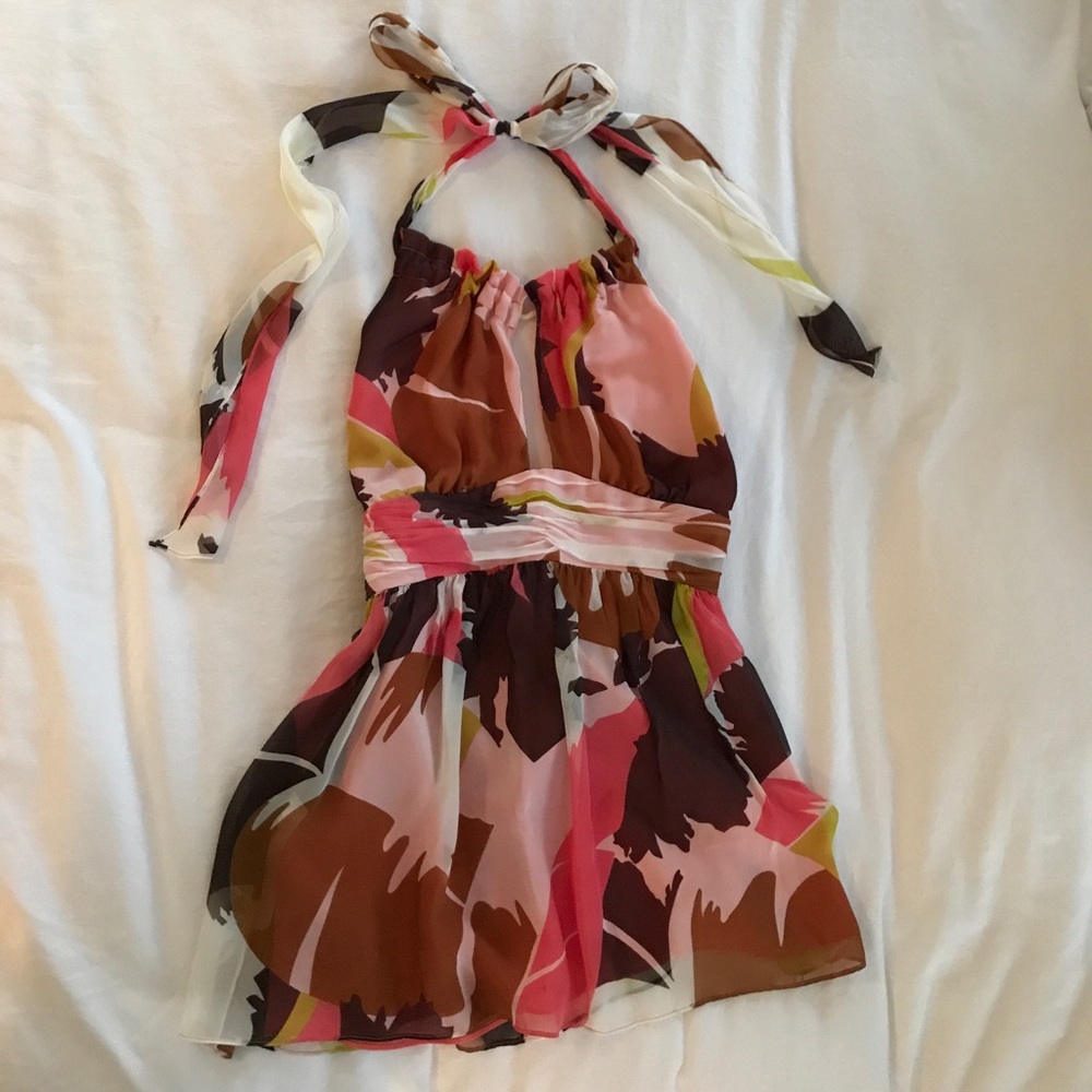 Milly silk halter top