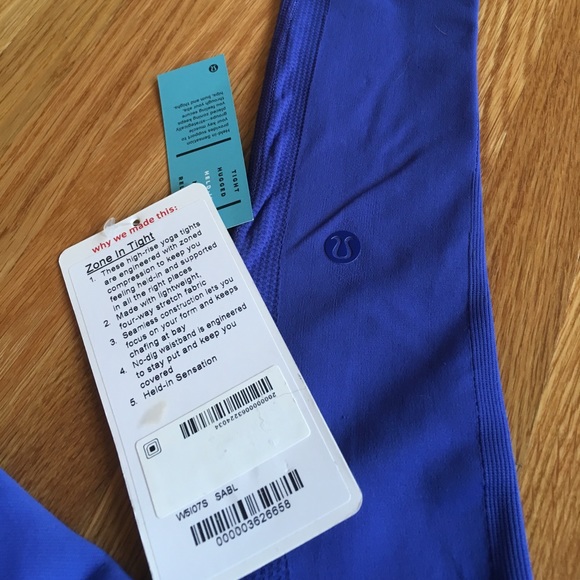 🍋NWT Lululemon🍋 Leggings Zone In Tight 7/8 Pants - Picture 5 of 7