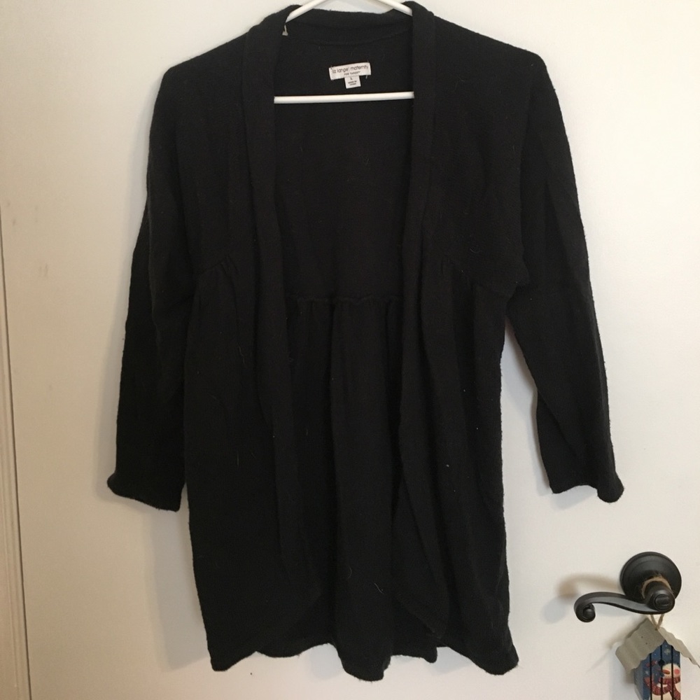 Liz Lange maternity black cardigan