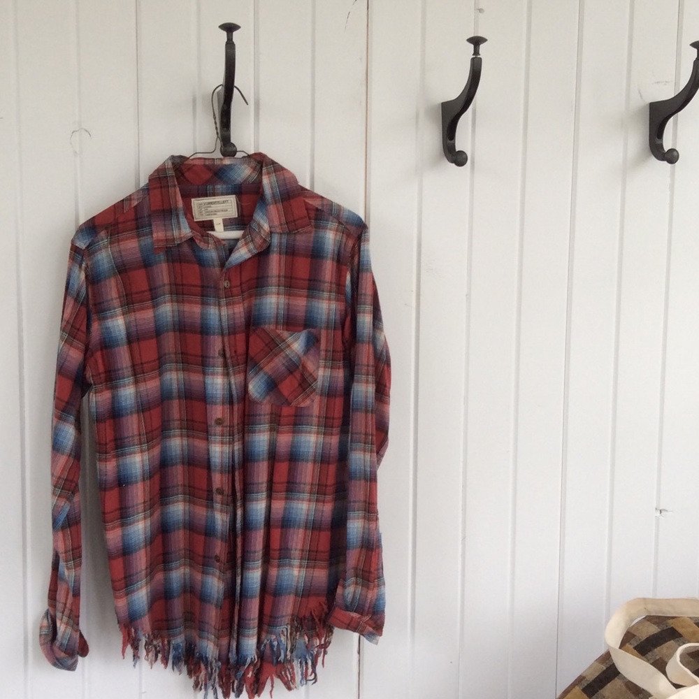 Current Elliott fringed flannel