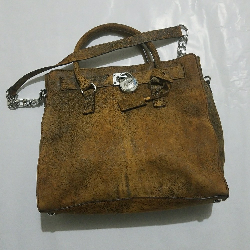 Michael Kors Distress Leather Handbag