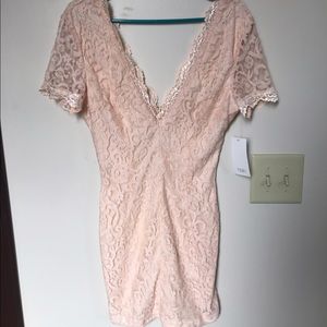 NWT Blush Colored Lace Dress