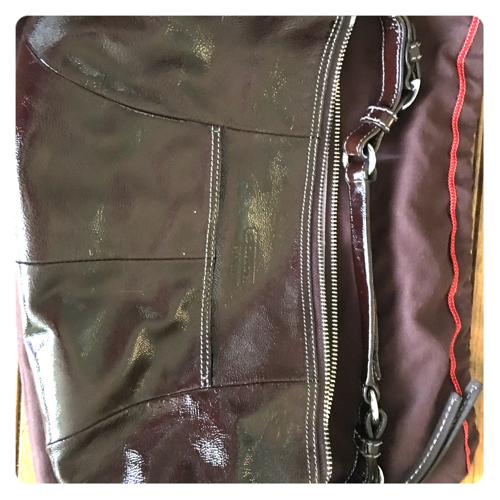 Small brown coach bag