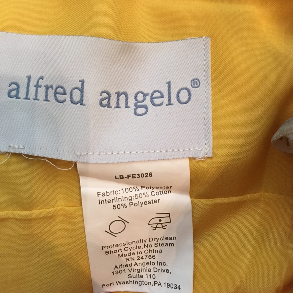 Yellow Alfred Angelo dress - Picture 3 of 3
