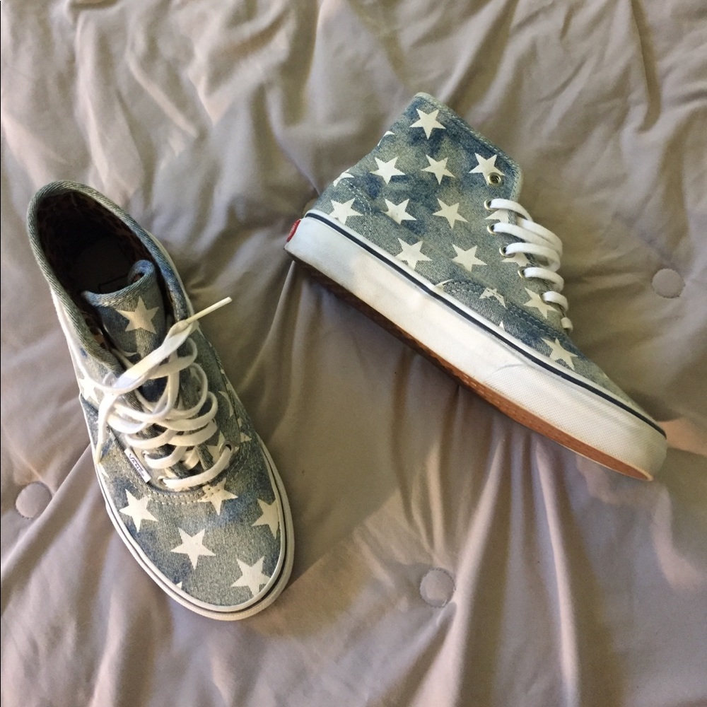 Star patterned vans