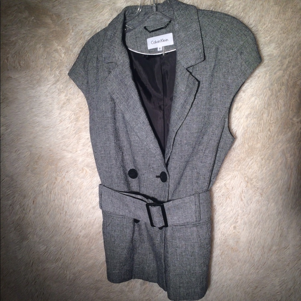 Short Sleeve Double Button Blazer