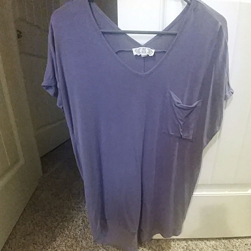 Pink Rose Boyfriend Fit Top