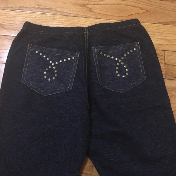 NWOT Denim Leggings - Picture 3 of 5