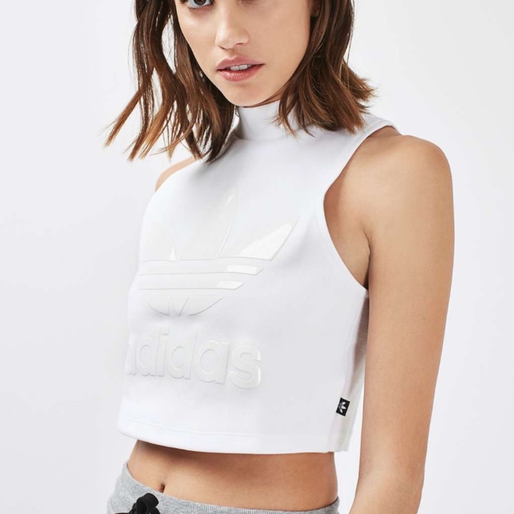 Adidas originals high neck crop top
