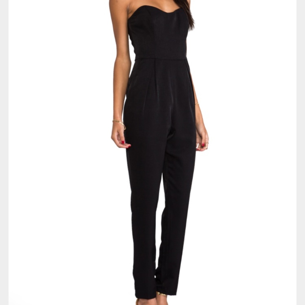 Keepsake Playing with Fire All Black Jumpsuit